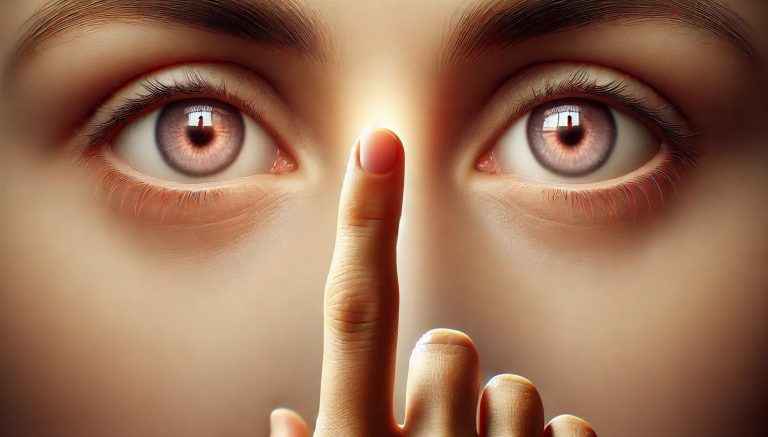 Doigt devant les yeux